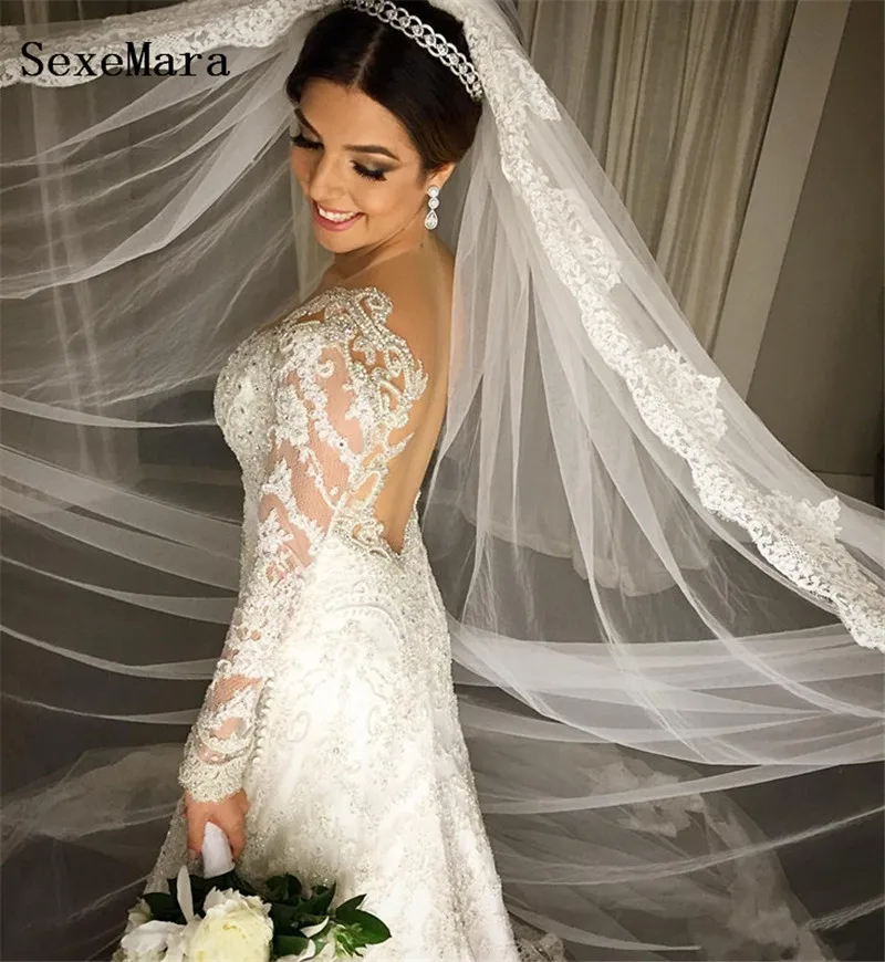 luxury-5m-long-bridal-veils-lace-applique