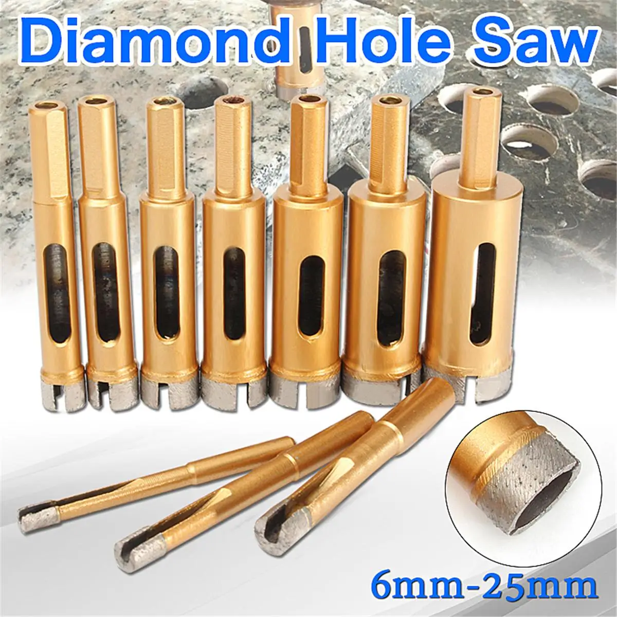 14 MM DIAMOND HOLESAW DRILL BIT HOLE SAW TILE GRANITE NEW