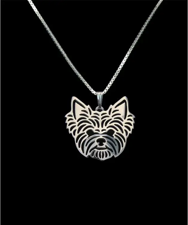 

Wholesale Unique Handmade Boho Chic Yorkshire Terrier Necklace Female and Male Gift Jewelry--12pcs/Lot