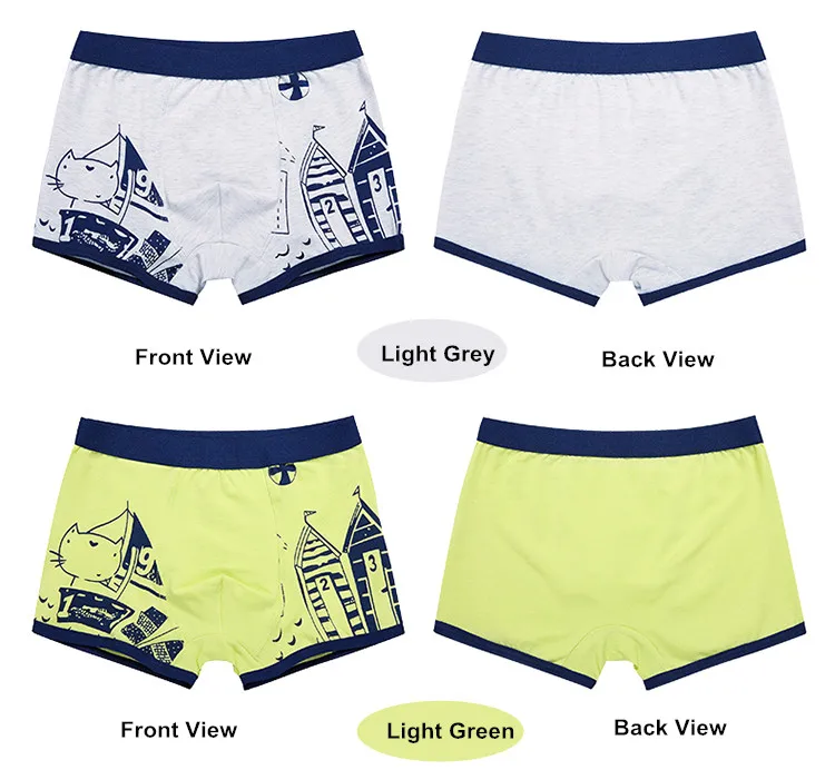 Toddler And Teenager Boys Underwears Boxer Shorts 4PCS Pack 17