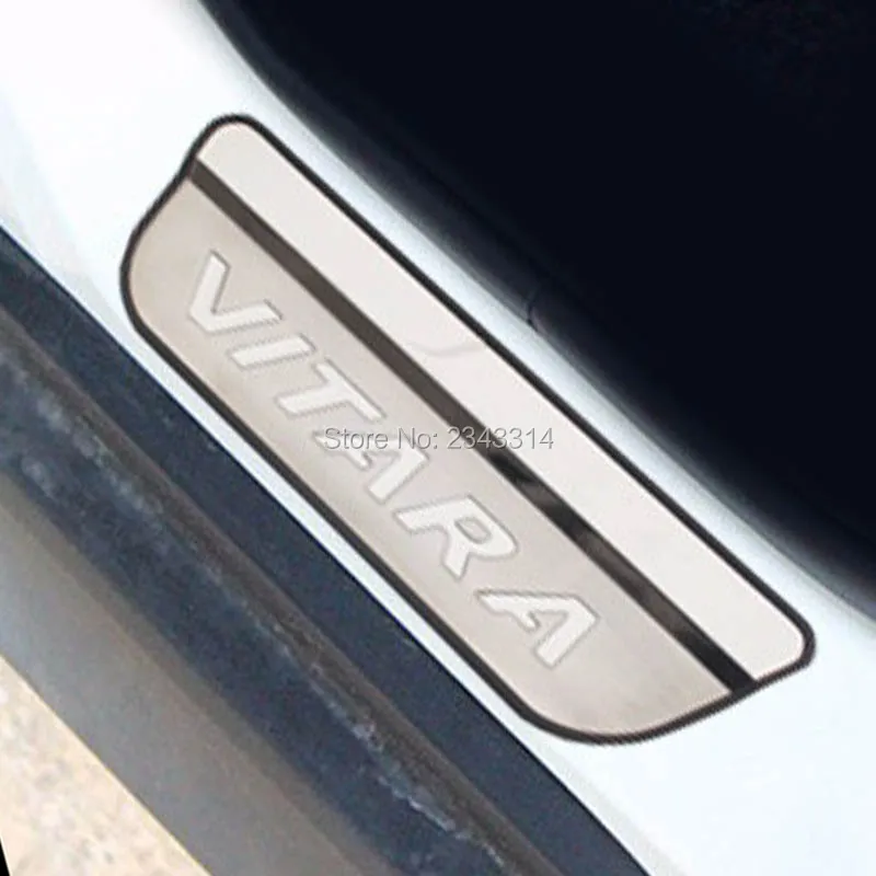 Защита для дверных порогов из нержавеющей стали Suzuki Vitara 2015 2018 2019 накладка педаль