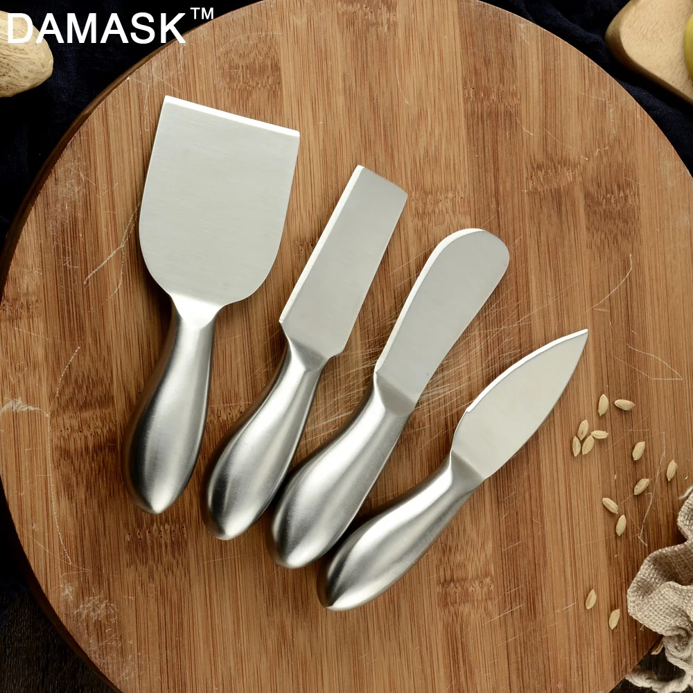 

DAMASK Kitchen Cheese Cutter Kitchen Tools 4pcs/set Cheese Cutter Knife Slicer Kit Chef Spatula Pan Cake Omelet Cooking Tools