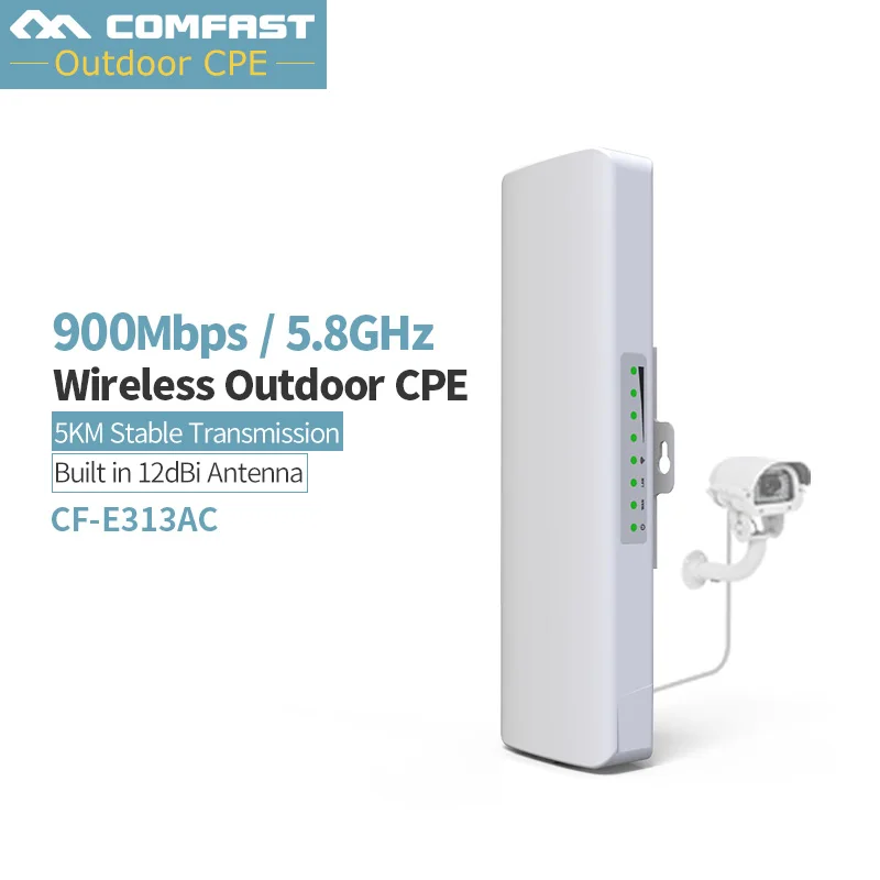 COMFAST CF E313AC 900 Мбит/с 5 км Дальний диапазон Wi Fi 8 ГГц открытый мини беспроводной AP