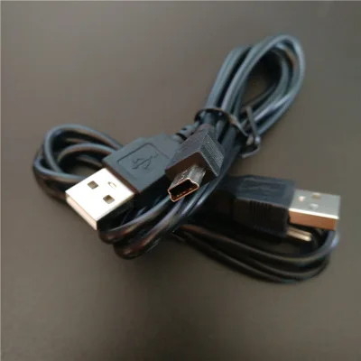 Кабель для зарядки и передачи данных, Кабель-адаптер USB 2,0 A папа-мини 5 Pin B Лучшая черная длина 80 см