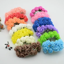 144pcs lot Simulation Mini Rose Artificial flower foam flower flower ball garland headdress font b wedding