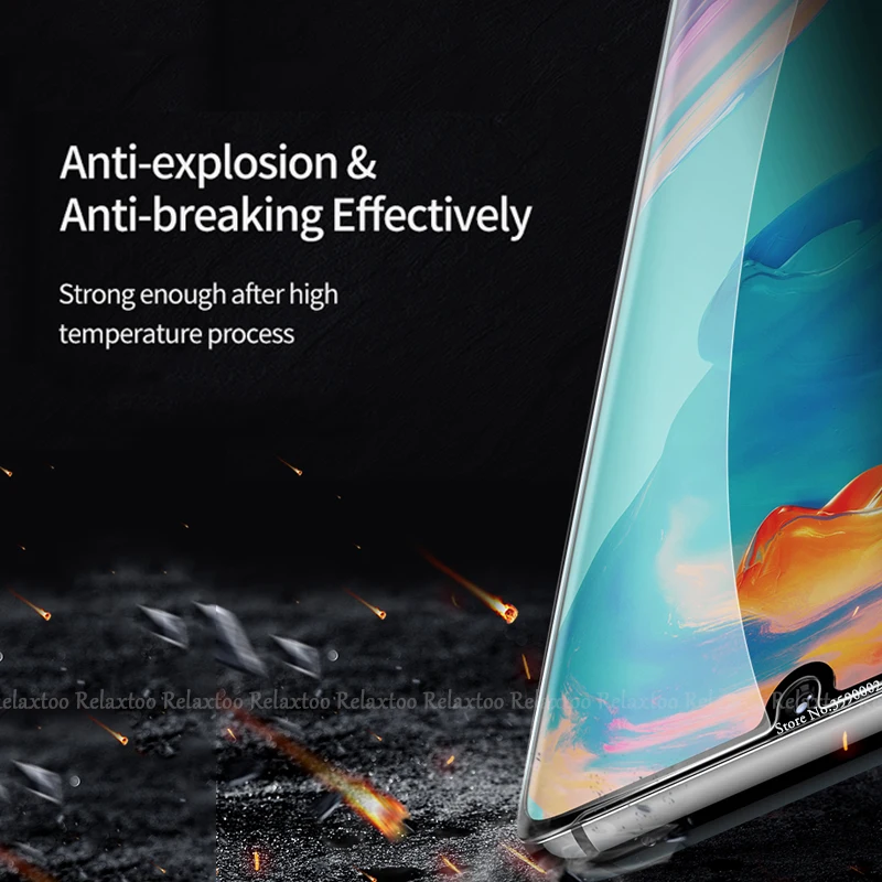 5D Curved Edge Tempered Glass For Huawei P30 pro Case Screen Protector On For Huawei P30 Lite Light P 30 P30pro Protective Film
