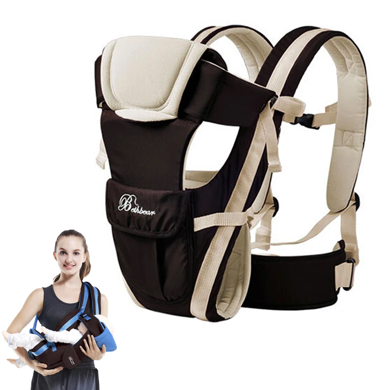 

Beth Bear 0-30 Months Breathable Front Facing Baby Carrier 4 in 1 Infant Comfortable Sling Backpack Pouch Wrap Baby Kangaroo New