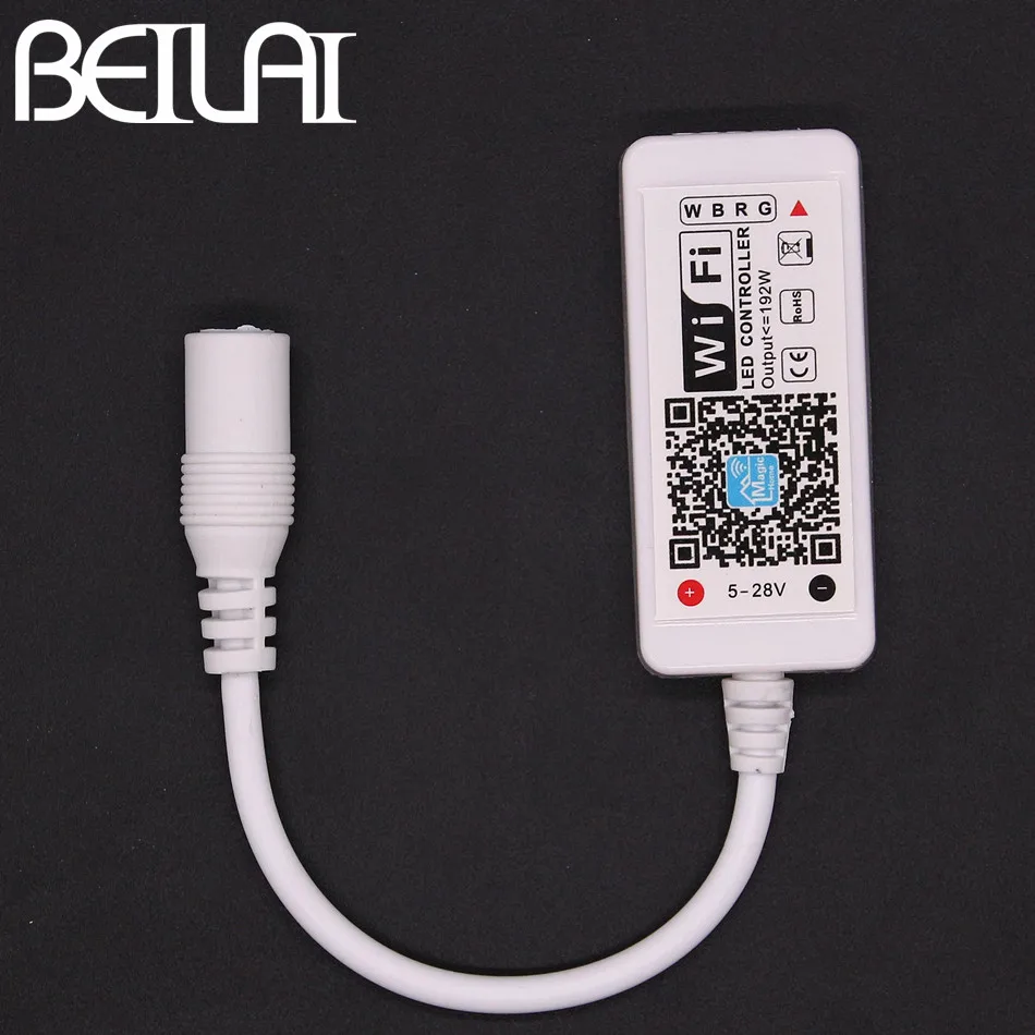 

BEILAI DC 12V Mini WIFI RGBW LED Controller With DC Female By Smartphone Control For SMD 5050 RGBW RGBWW LED Strip Light