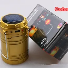 Кемпинг рождественские гирлянды Открытый Многофункциональный походный Солнечный фонарь с зарядным устройством мобильного телефона BXL-G85Z