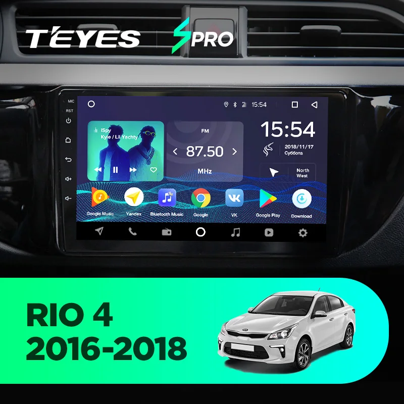 Clearance TEYES SPRO For KIA RIO 3 4 2011-2019 Car Radio Multimedia Video Player Navigation GPS Android 8.1 No 2din 2 din dvd 3