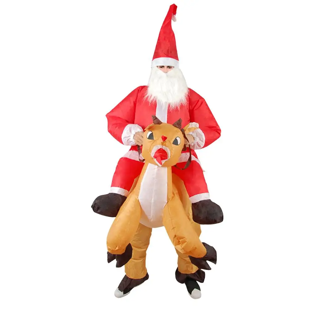 TOPATY 1 шт. Рождество надувной костюм Санта Клауса оленей крепление шляпа одежда реквизит