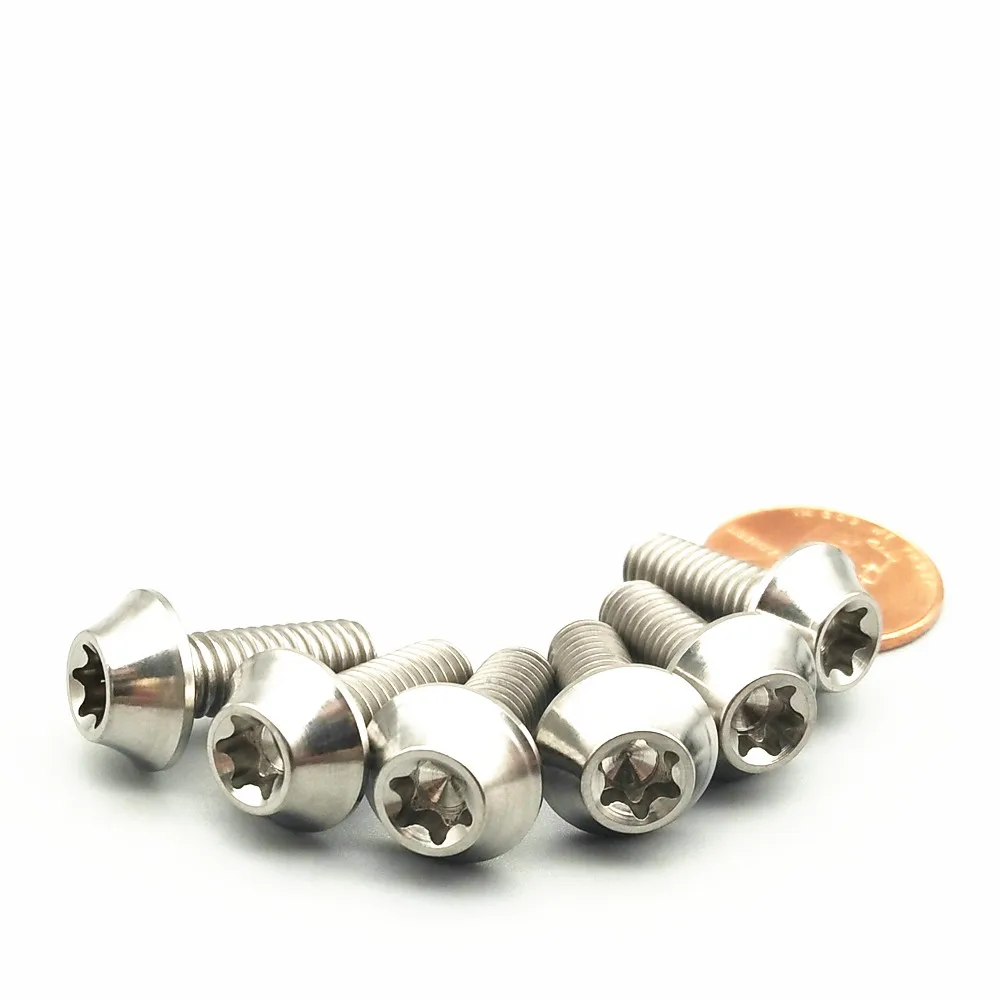 Titanium bolts M6X16mm V brake fixing screw Motorcycle shell screw titanium color  (8)