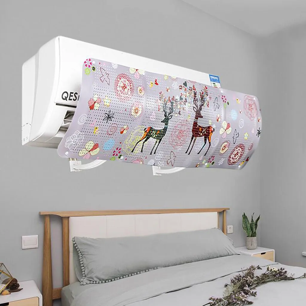 

Freely Adjust Air-conditioning Universal Wind Deflector Cover Protect Child Anti Direct Blowing Air Deflectors Home Wall Decor