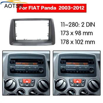 

Radio Facia For 2003-2012 FIAT PANDA 2DIN dvd player Fascia Car Stereo Radio Installtion Dash