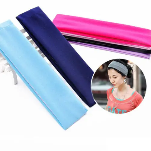 

Hot Sale Women Headband 2019 Solid Adults Gym Yoga Running Elastic Hairband Sport Soft Lady arrival Hair Band