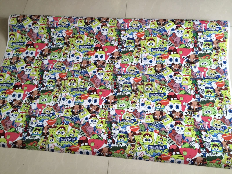 cute cartoon sticker bomb car wrap 99