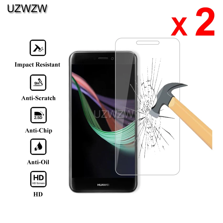

2pcs For Huawei P9 Lite 2017 Premium 2.5D 0.26mm Tempered Glass Screen Protector For Huawei P9 Lite 2017 Protective Glass