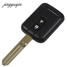 Jingyuqin удаленного Оболочки для Nissan Pathfinder Qashqai Nissan Micra NAVARA Almera Note 05-14 Замена Дело брелок 2 кнопки