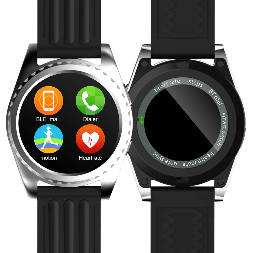 

Biidi Smart watch GS3 Smartwatch Heart rate monitor relogio Clock Fitness Tracker Smart electronics smart wacht for IOS android