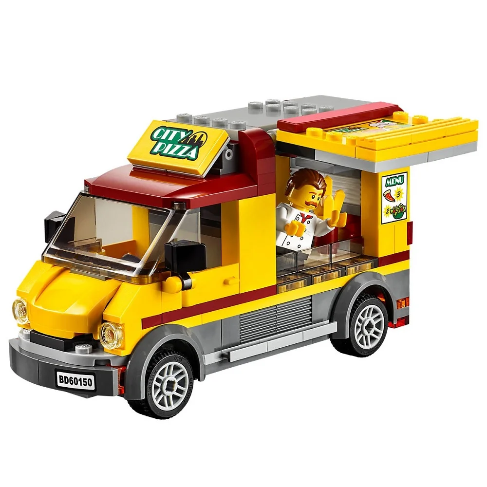 Пиццы Ван совместимы с Legoe City Great Vehicles 60150 строительные блоки игрушки для детей