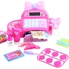 Girl Birthdday Gift Pretend play Simulated Supermarket Cash Register Multi-functional Cash Toys With Calculator and Scanner 6