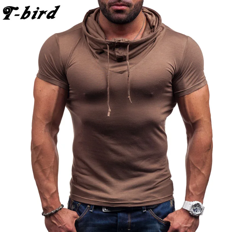 T bird Brand 2018 Male Slim Fit T Shirt Collar Mens Short Sleeve T Shirts Men Summer Tee Casual Tshirt Men M XXL|fitted shirts|slim fit t shirtmen summer -