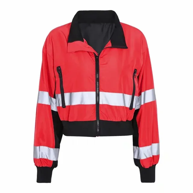 3M Reflective Jackets Women 2018 Autumn High Street Oversized Patchwork