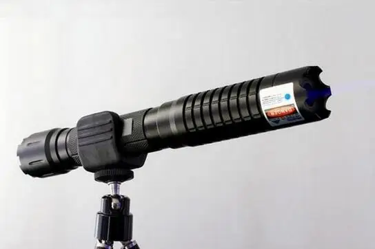 Самый мощный сжигающий лазерный фонарик 445nm 500000m Фокусируемый синий указатель