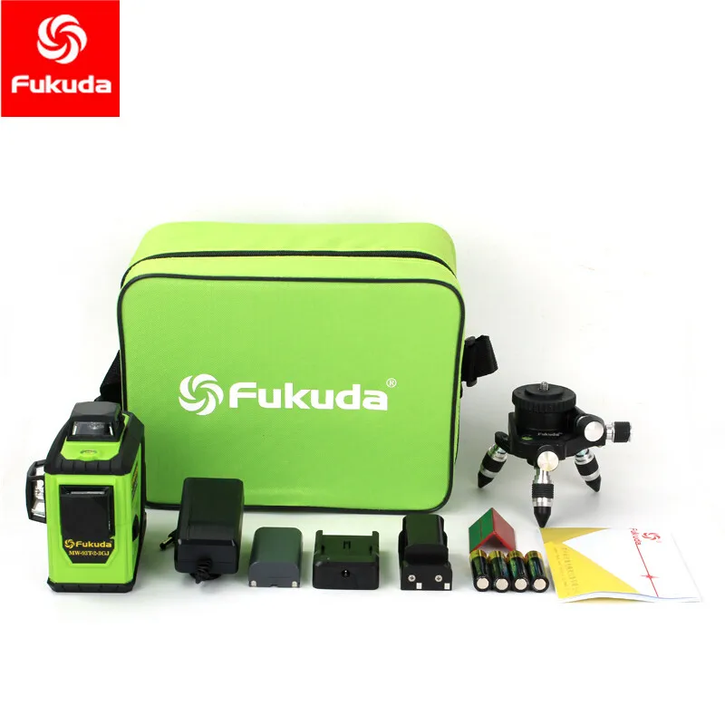 Fukuda Brand 12Lines 3D MW-93T-3G Laser Level Self-Leveling 360 Horizontal And Vertical Cross green Laser Beam Fukuda Brand 12Lines 3D MW-93T-3G Laser Level Self-Leveling 360 Horizontal And Vertical Cross green Laser Beam