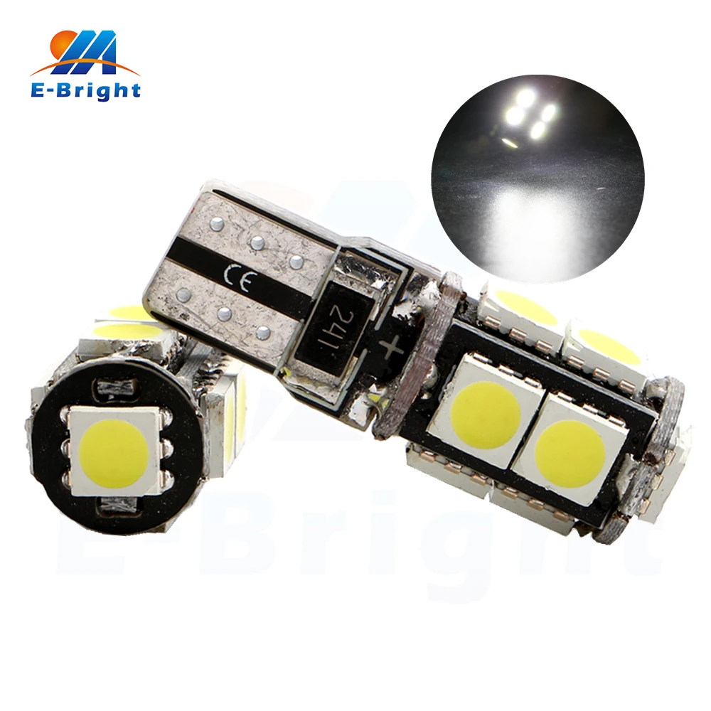

Free Shipping 4pcs/lot T10 Canbus 5050 9 SMD Led Bulb 12V White Red Blue Green Tail Light Cars Indicator Parking Lamp Error Free
