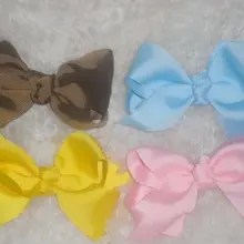 100 шт. для девочек шпильки банты высокое качество 3 ''Детские волосы лук grosgrain ленты банты hairband Красочные best качество