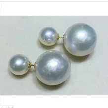 pair of huge 7 11mm south sea white pearl earring 1