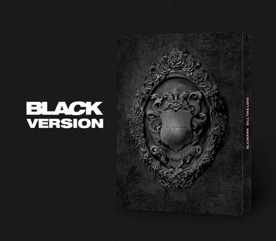 [MYKPOP] ~ 100% Официальный оригинал ~ BLACKPINK Mini 2 KILL THIS LOVE Album CD + Photo Book KPOP Fans коллекция SA19061102-черный Ver