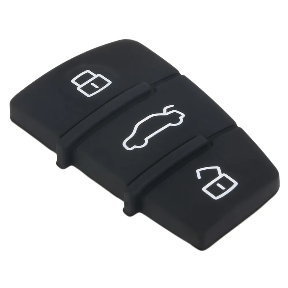 

New Hot Repair 1 pcs Remote Key FOB 3 Button Rubber Pad Replacement Fits