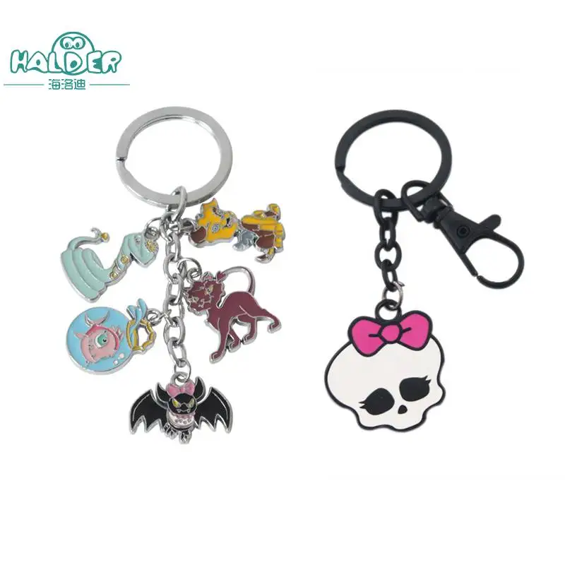 

Halder Monster High Figures Anime Draculaura Charms Key Chains Keyring Bag Pet Trinkets Accessories Gadgets Keychain For Woman