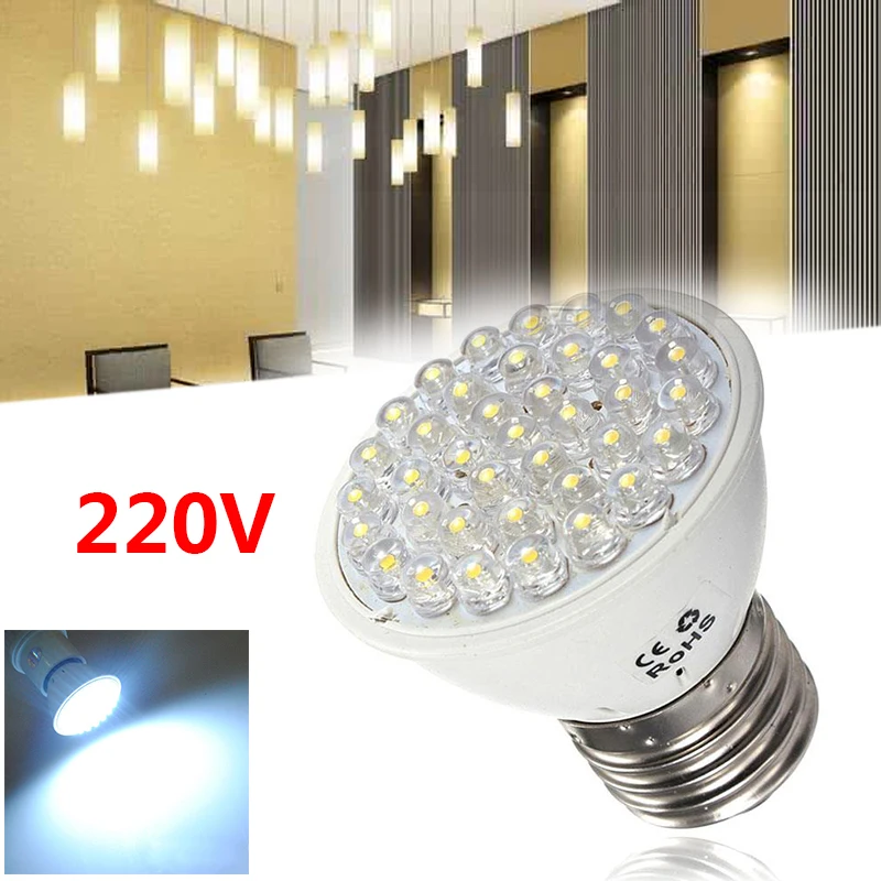 38 светодио дный E27 светодиодная лампа 220 В Spotlight яркость для офис и столовая экономия энергии белый свет лампы