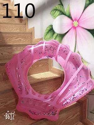 110 Pink XREOUGA Новинка года инфляции в виде ракушки форма для женщин ребенок плавание Круг блёстки Синий Розовый поплавок вечерние открытый - Цвет: 110 Pink