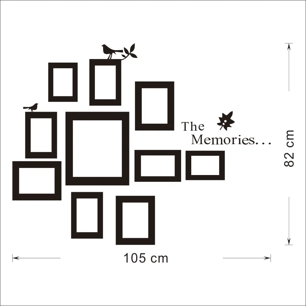 Hot 10x Picture Photo Frame Wall Mural Black Wedding Photos Frames Wall Mural Black Wedding Photos Frames