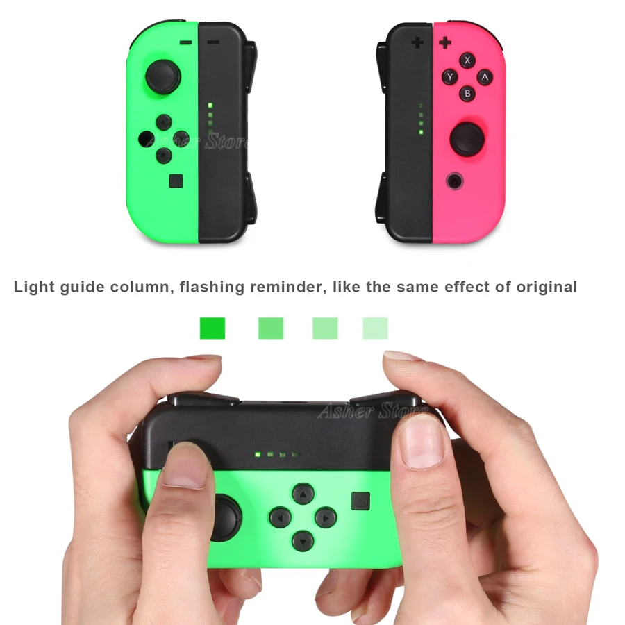 Nintend Switch Joy-con LED Charging Dock Station Handle Grip Mini Charger Holder Stand for Nintendo Switch Joycon Accessories