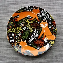 Earendil/Nordischen Land Amourösen Gefühle von Keramikgeschirr/drei Fuchs Keramikplatte/teller/kleine Snacks Salatteller