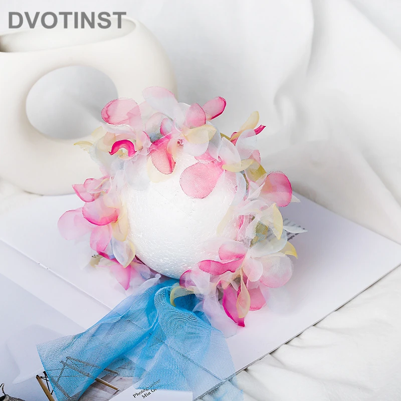 Реквизит для фотосъемки новорожденных Dvotinst кружевная Радужная шляпа аксессуары