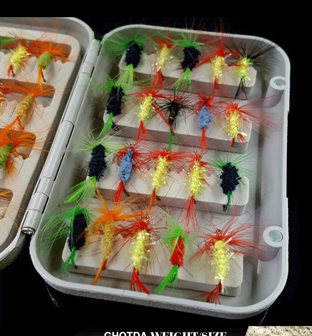 40 шт. Рыболовные Мухи красочные муравьи рыболовные крючки с розничной коробкой