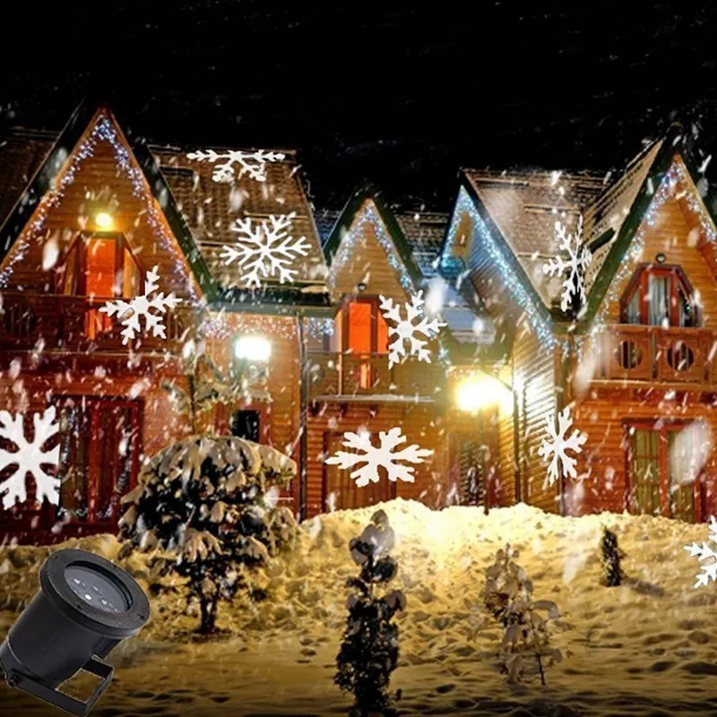 AGM светодиодный лазерный прожектор дискотечный шар Рождественская Снежинка огни проектор пейзаж сценическое освещение лампы DJ DMX новогодний декор