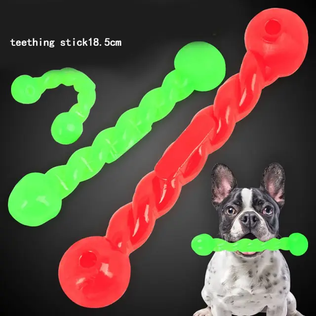 Pets Dog Teething Stick String Chew Toys Tooth Cleaning Training