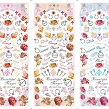 1 лист Ангел серия водные наклейки для ногтей DIY Decoraties