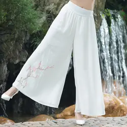 KYQIAO pantalon femme pantalones mujer женские осенние весенние мексиканский стиль дизайн длинная с резинкой в талии белые широкие брюки