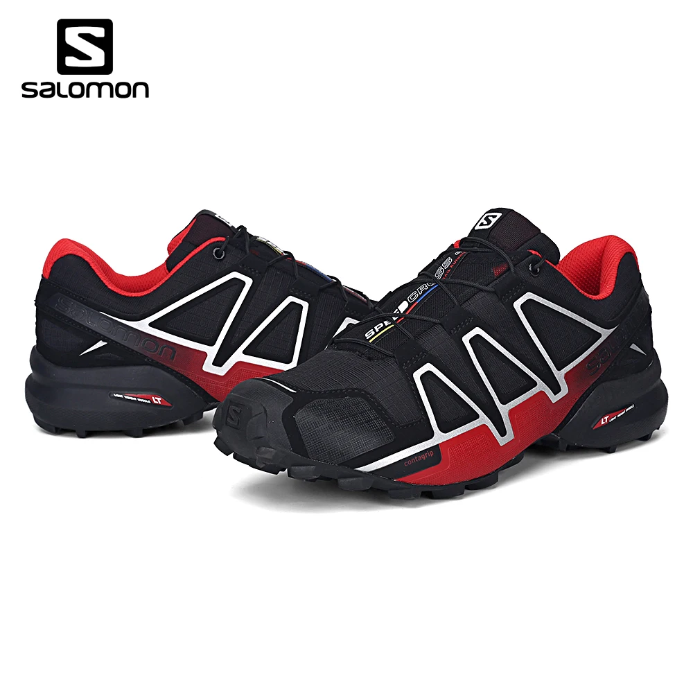 

Salomon Speedcross 4 men Sport Outdoor Shoes Athletic Speed Cross 4 Balck Running Zapatillas Solomon Hombre Mujer 40-46 Hot