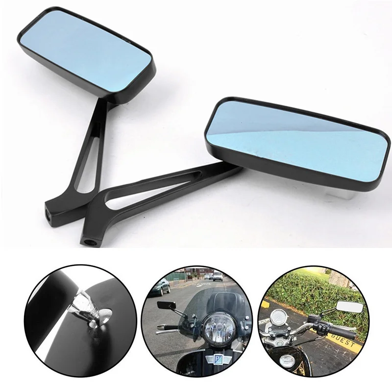 Motorcycle Mini Side Mirror Motorbike Rearview Mirror Rear View Mirrors