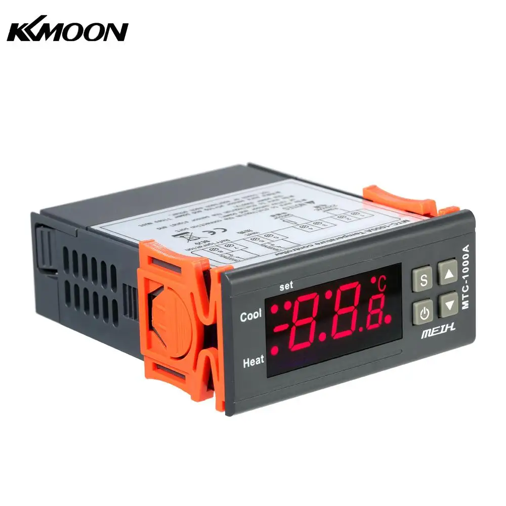 

KKmoon AC220V Digital LED Temperature Controller Thermometer Thermoregulator Heating and Cooling Thermostat with NTC Sensor