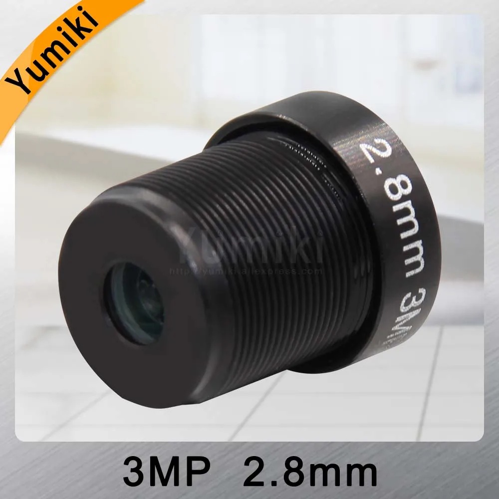  Yumiki 3.0Megpixel M12 MTV 2.8mm 3MP HD CCTV Camera Lens IR HD Security Camera Lens Fixed Iris - 32959466167